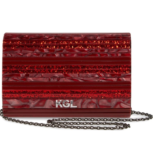 🔥SALE🔥 Authentic KURT GEIGER LONDON Acrylic clutch/Crosby - Picture 13 of 15